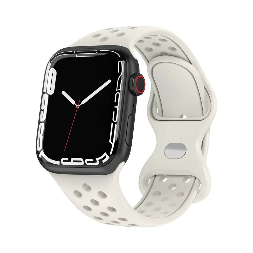 (Starlight, 42 44 45 49Mm) Strap For Apple Watch Correa Silicone Sports Bracelet Iwatch 8 Se 7 6 5 Ultra Not,Specified 9555706357527