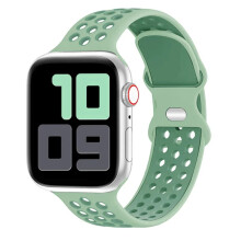 (Grey Green, 42 44 45 49mm) Strap For Apple Watch Correa Silicone sports bracelet iwatch 8 SE 7 6 5 Ultra