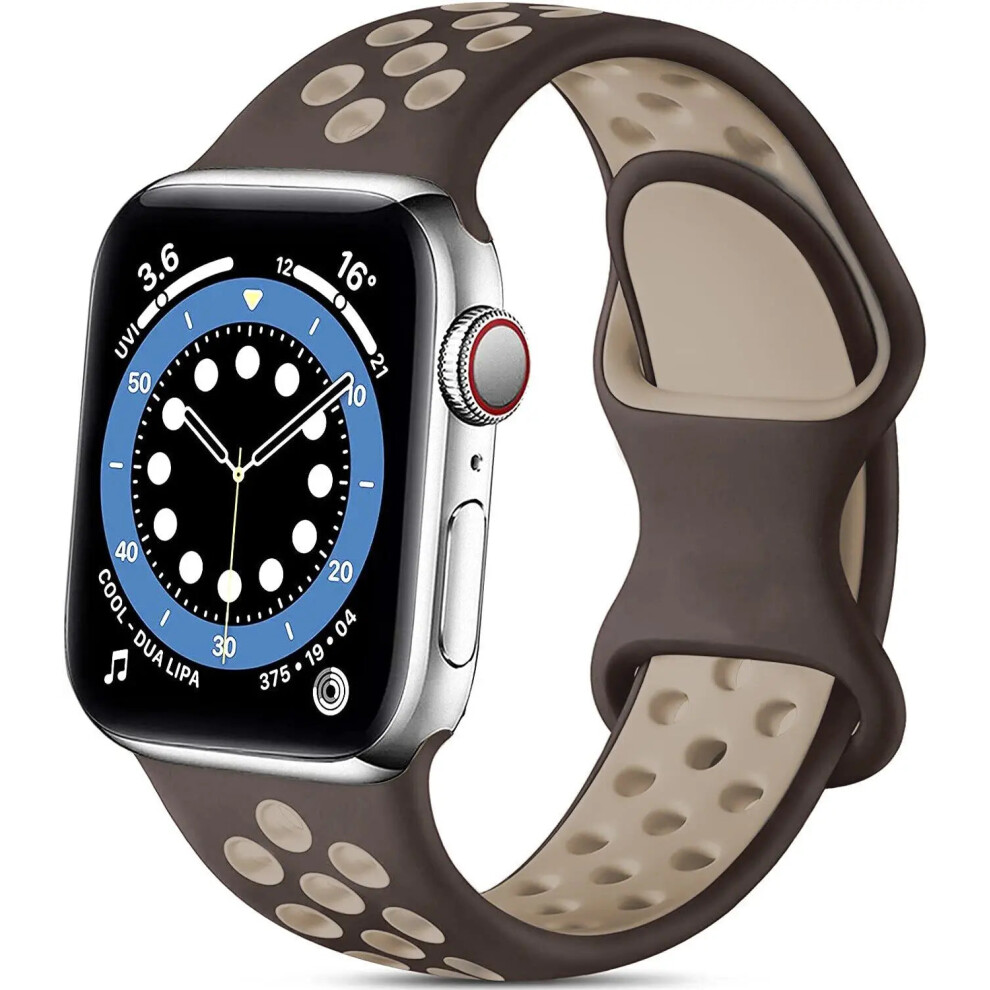 (Smokey Br, 42 44 45 49Mm) Strap For Apple Watch Correa Silicone Sports Bracelet Iwatch 8 Se 7 6 5 Ultra Not,Specified 7809701220037