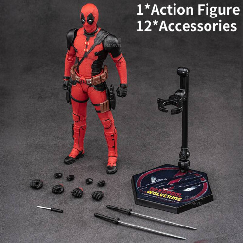 (Deadpool) Wolverine Deadpool Action Figure Model Doll Plastic Toy Children Gift
