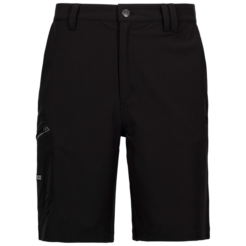 (S, Black) Trespass Mens Cargo Shorts with Pockets Upwell