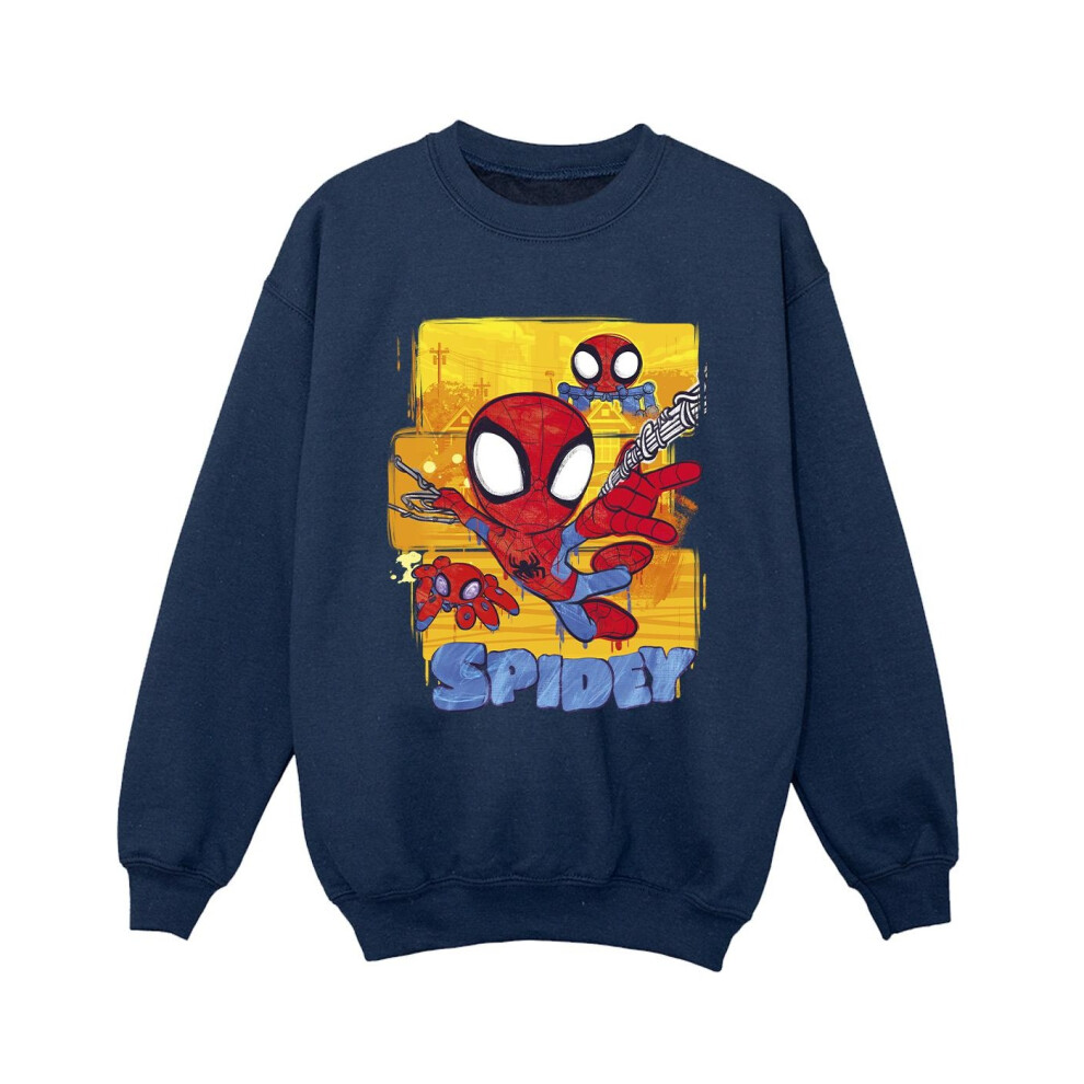 Spidey And His Amazing Friends Flying Sweatshirt