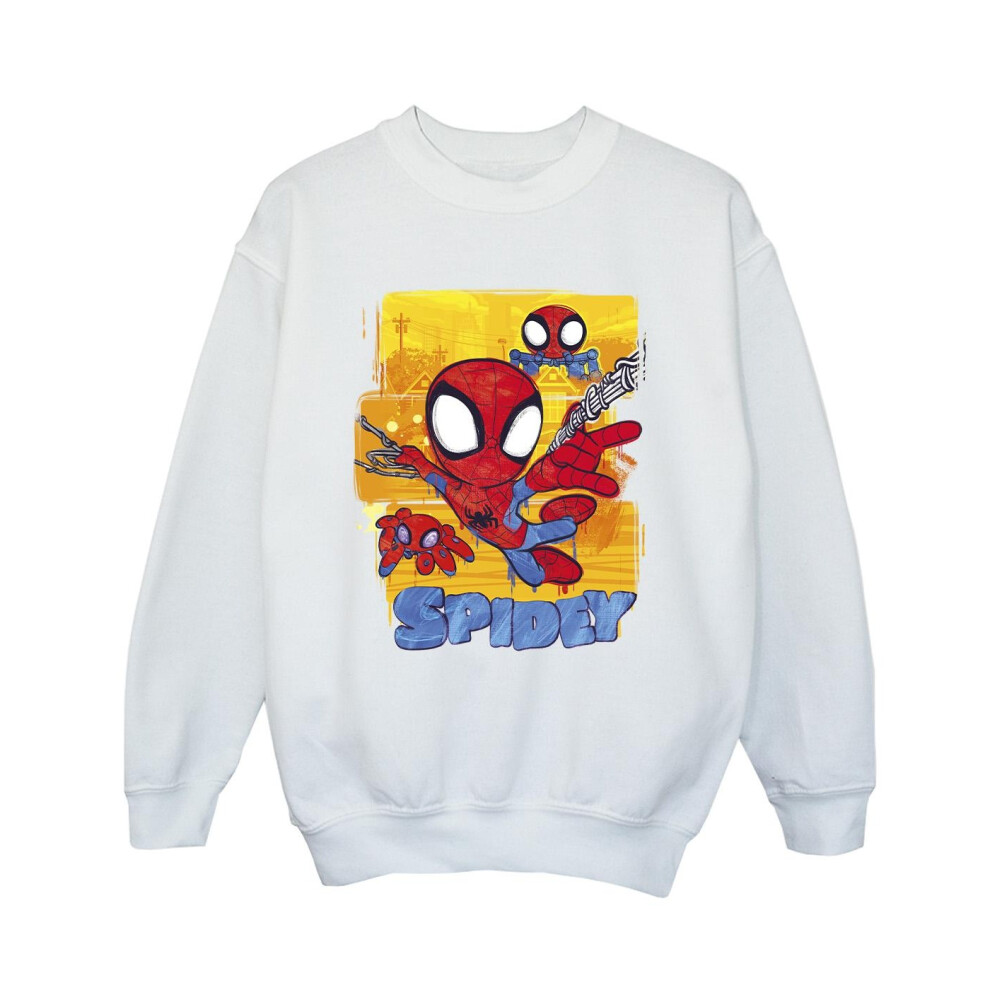 Spidey And His Amazing Friends Flying Sweatshirt