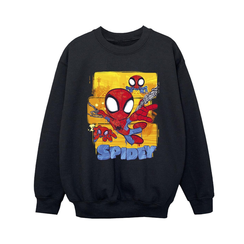 Spidey And His Amazing Friends Flying Sweatshirt