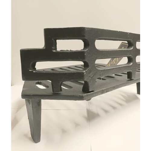 Vintage Decor 16" Victorian Cast Iron Fire Grate with Coal Saver Guard 1
