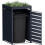 DWD® Double Wheelie Bin Storage Shed with Plant Roof 5