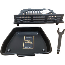 Vintage Decor® 16" Cast Iron Fire Grate with Guard with Ash Pan & Tool