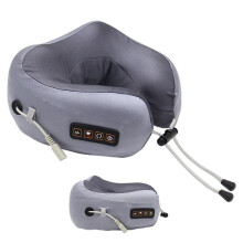U-shaped Neck Massager Pillow Neck Cushion Soft Neckrest Pad Portable Travel Pillow Cervical Healthcare Massage Neck Pillow