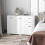 Homcom HOMCOM Modern Sideboard Kitchen Storage Cabinet with 2 Drawers, White 5