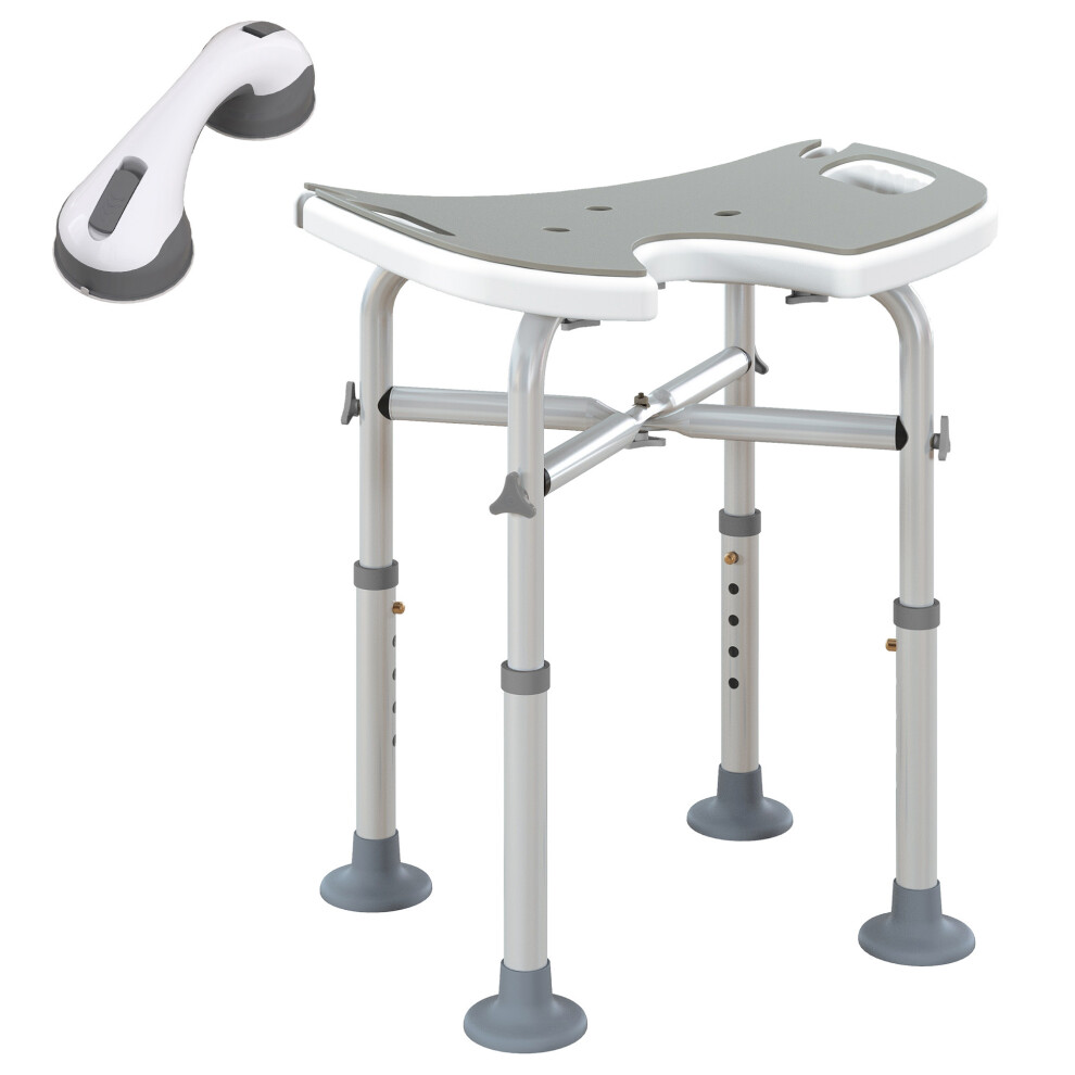 Aluminium Shower Stool For Elderly Disabled Non-Slip Bath Stool