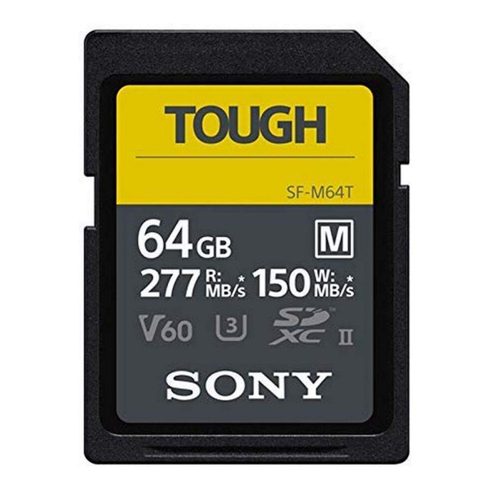 64GB SF-M series TOUGH specification UHS-II U3 V60 SDHC Digital Memory Card Card - Read 277MB/s Write 150MB/s SFM64T