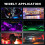 Lights for Trucks, Lights 10 Pods Multilcolor Underglow Lights for Cars RGB Lights with APP Control & Music Mode Waterproof LED Neon Light Kit for SUV 5