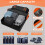 Car Roof Bag, 20 Cubic Feet Large Roofing Cargo Carrier Bags Waterproof Soft Rooftop Luggage Storage Box for Any Cars with Roof Rack,Rails,Bars, Black 4