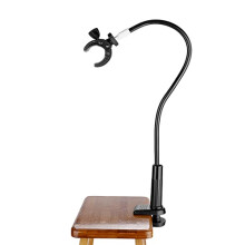 Pet Hair Dryer Holder 360 Rotatable Dog Hair Dryer Stand, Aluminum Alloy Gooseneck Pet Hair Dryer Bracket with Adjustable Clamp Mount, Pet Grooming