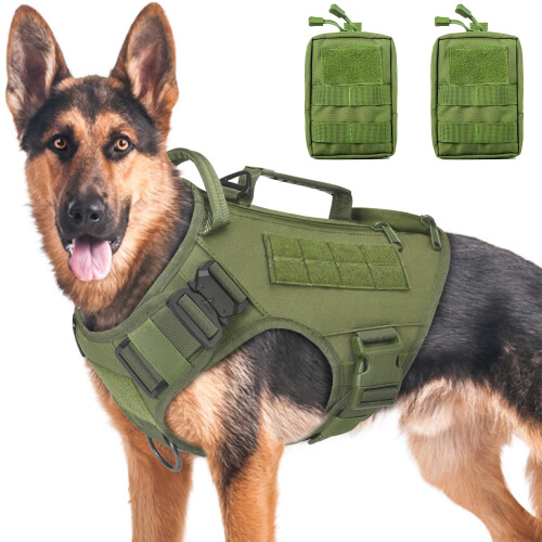 Tactical Dog Harness for Medium and Large Dogs No Pull Adjustable Dog Vest for Training Hunting Walking Military Dog Harness with Handle Service Dog on OnBuy