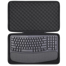 Hard Travel Carrying Case for Logitech Wave Keys MK670 Combo/Wave Keys Wireless Ergonomic Keyboard,Case only
