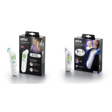TempleSwipe Forehead Thermometer BST200 & ThermoScan 7 Ear thermometer with Age Precision, IRT6520