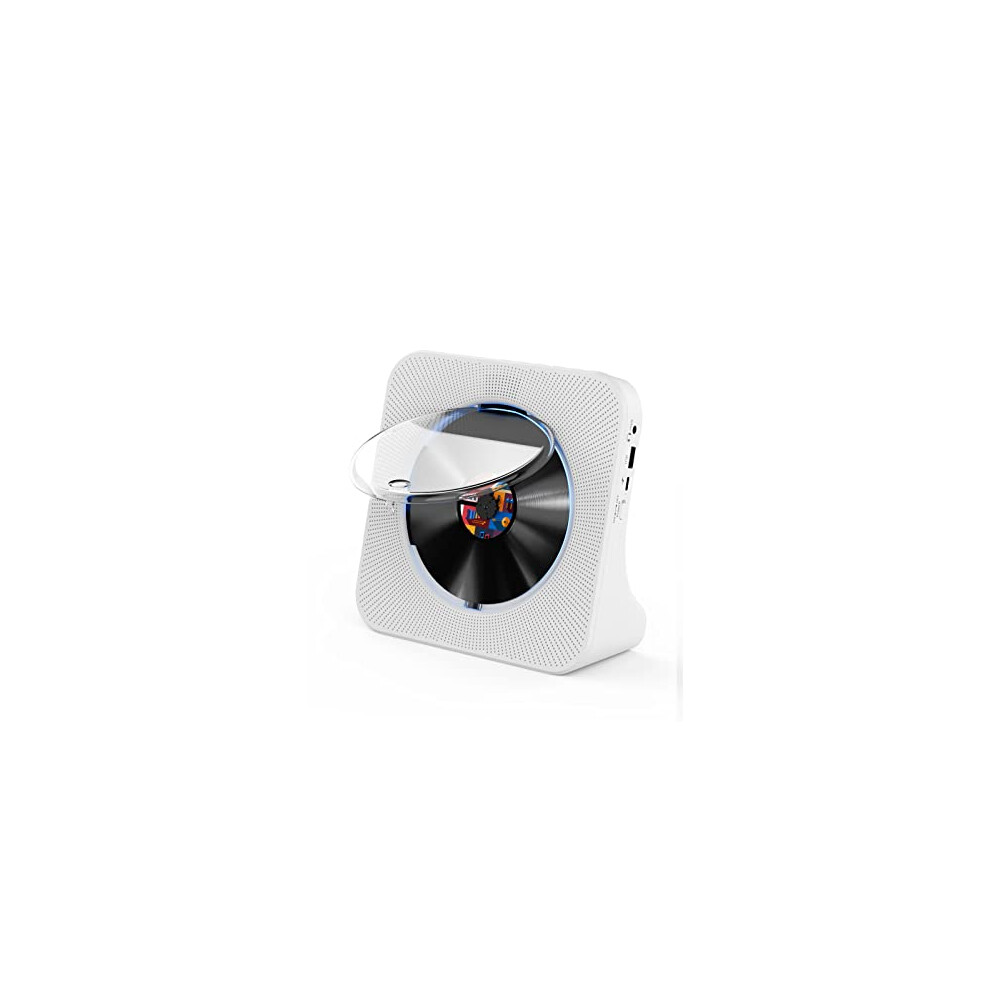 Cd Player Bluetooth Desktop Cd Player For Home Cd Player With Timer Built-In Hifi Speakers With Lcd Screen Display Home Audio Boombox Fm Radio Usb 5015769253050