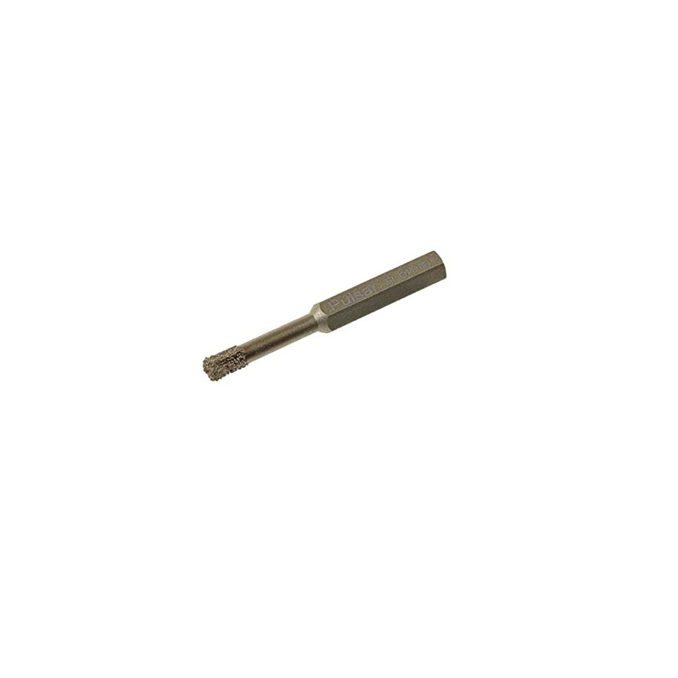 5x Pulsar High Performance 6mm Diamond Tile Dry Drill Bit for Porcelain Ceramics and Natural Stone