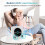 CD Player with Bluetooth 5.0, Protable CD Player for home, built-in dual Speaker/FM Radio/Timer, LCD Display, Dust Cover, Desktop CD Player Support 5