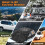 Rooftop Cargo Carrier, Car Roof Bag 20 Cubic Feet Reinforced Waterproof Zippers and Leather Strips with Door Hooks are Suitable for Various Types of 7