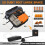 Rooftop Cargo Carrier, Car Roof Bag 20 Cubic Feet Reinforced Waterproof Zippers and Leather Strips with Door Hooks are Suitable for Various Types of 2