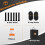 Rooftop Cargo Carrier, Car Roof Bag 20 Cubic Feet Reinforced Waterproof Zippers and Leather Strips with Door Hooks are Suitable for Various Types of 8
