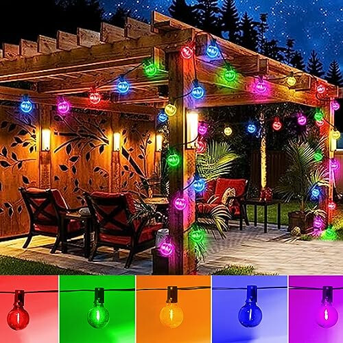 Mains coloured garden lights store