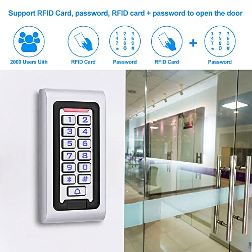 S601 IP68 Metal Case Waterproof Standalone Wg Access Control Keypad for ...