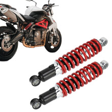 1 Pair Rear Shock Absorber Motorcycle 250mm 1200lbs 10mm Hole Damping Suspension Adjustable Spring Shock Damper for 50cc - 125cc Go Karts, Dirt Pit