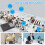 DAYTECH Wireless Intercom System for Home/Office - 1000m Range, 10 Channels, Private/Group Calls, USB Powered, No Network, 2 Units 5