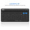 Universal Bluetooth Keyboard Multi-Device Built-In Cellphone Cradle Wireless Keyboard for Windows, iOS, Android, Computer Desktop Laptop Surface 5