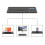 Universal Bluetooth Keyboard Multi-Device Built-In Cellphone Cradle Wireless Keyboard for Windows, iOS, Android, Computer Desktop Laptop Surface 3