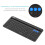 Universal Bluetooth Keyboard Multi-Device Built-In Cellphone Cradle Wireless Keyboard for Windows, iOS, Android, Computer Desktop Laptop Surface 2