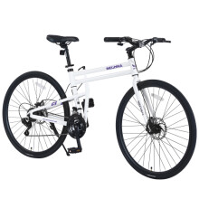 (Blue) 21 Speed Hybrid bike Disc Brake 700C Road Bike For men women's City Bicycle
