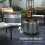 Outsunny Outsunny 48.5cm Smokeless Wood Burning Firepit Stainless Steel Fire Pit, Silver 5