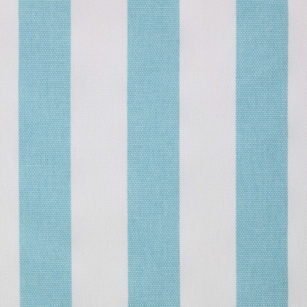 Homescapes (Blue) Pure Cotton Thick Stripe Fabric 150 Cm Wide Blue
