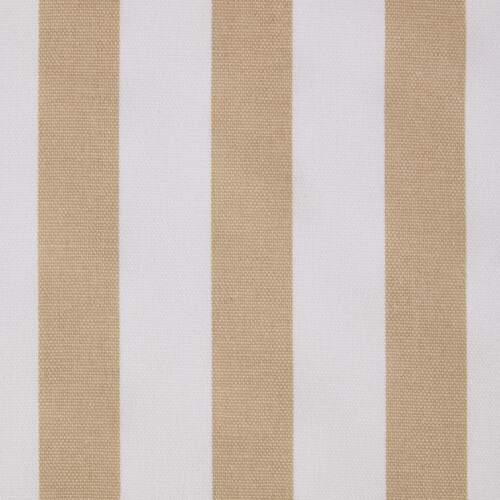 Homescapes (Beige) Pure Cotton Thick Stripe Fabric 150 cm Wide