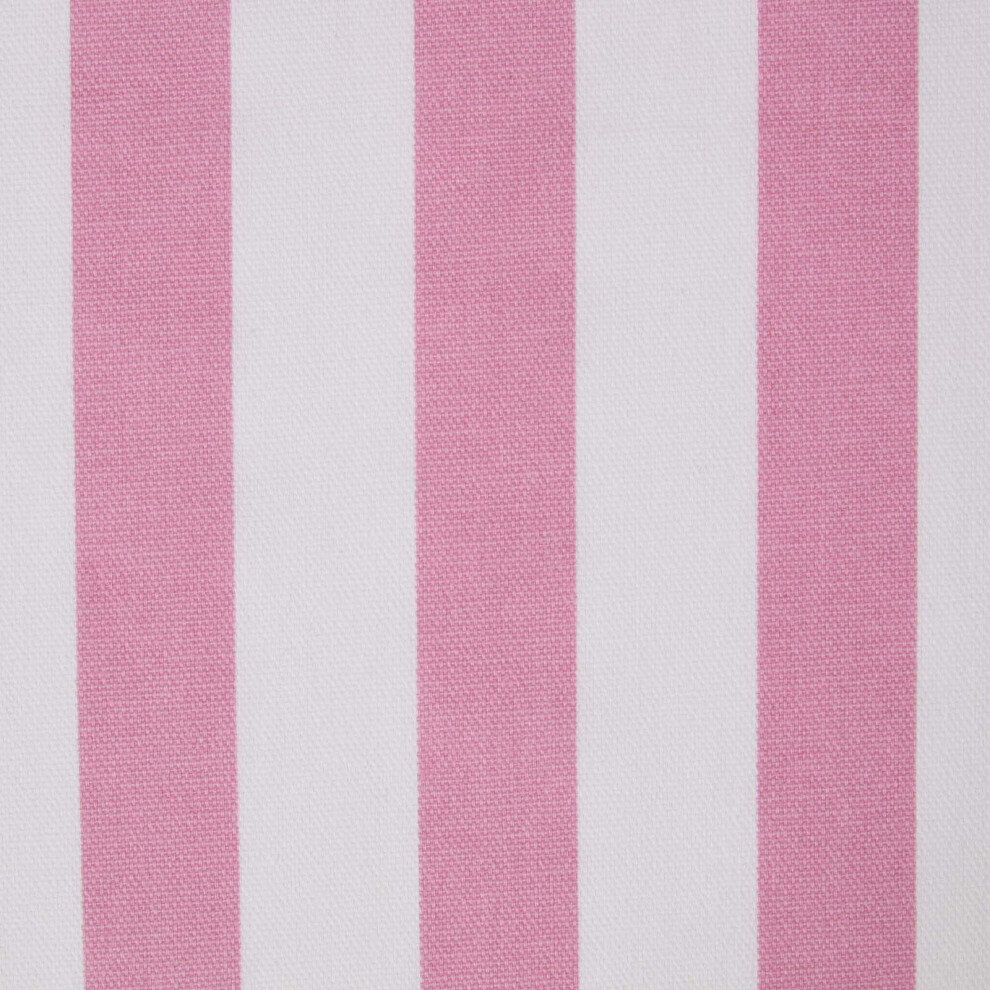 Homescapes (Pink) Pure Cotton Thick Stripe Fabric 150 Cm Wide Pink