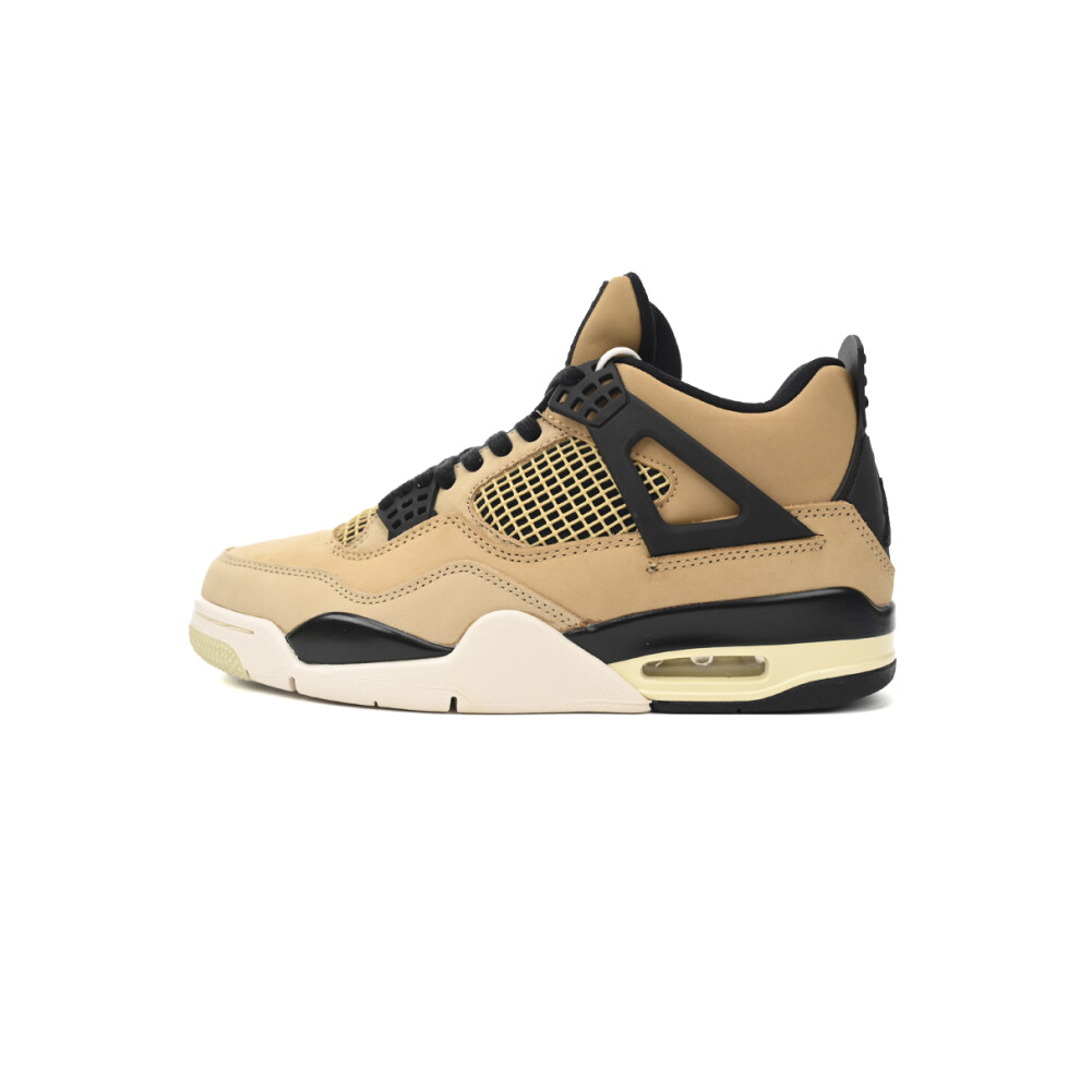 (EUR SIZE 37) Air Jordan 4 Retro Pearl Milk Tea Basketball shoes