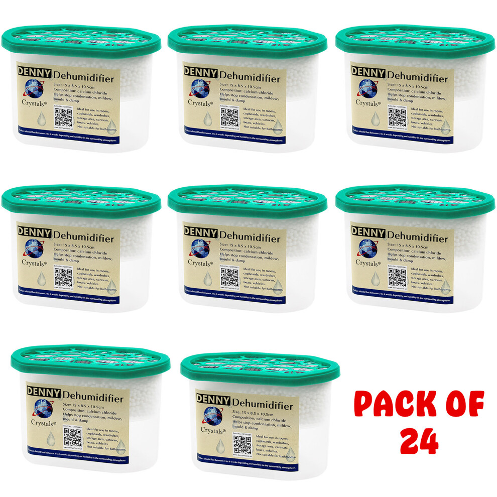 24 X 500 ML DEHUMIDIFIER INTERIOR DAMP MOISTURE MOULD MILDEW REMOVER TRAP