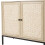Living And Home Rustic Bamboo Sideboard with Woven Doors 4