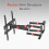 32"-70" Corner Full Motion Articulating TV Wall Mount Bracket 8