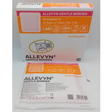 Allevyn Gentle Border 17.5cm x 17.5cm Box of 10 - REF: 66800273