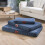 Slumberdown (Navy, Medium) Orthopaedic Pet Bed 4