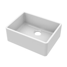 595mm - Single Bowl Butler Kitchen Sink - No Overflow & No Tap Hole