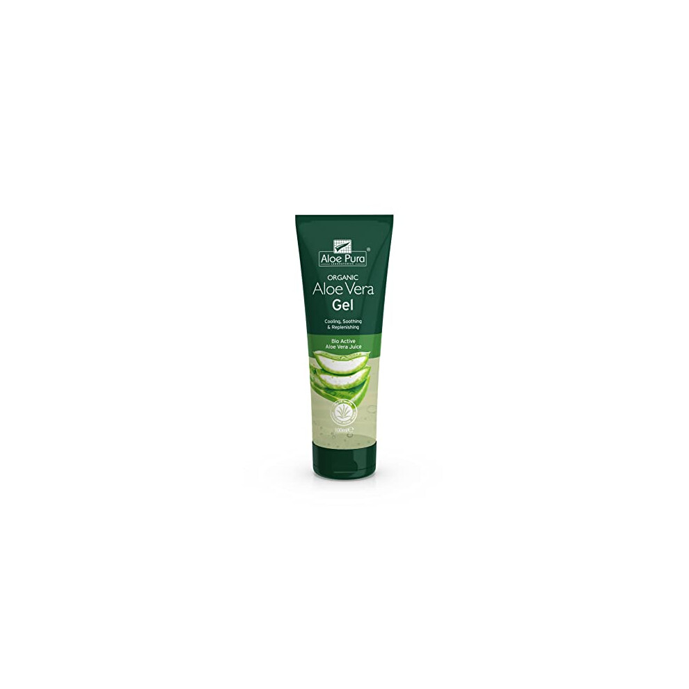 Aloe Pura, Organic Aloe Vera Gel, Natural, Vegan, Cruelty Free, Paraben & SLS Free, Cooling, Soothing, 100ml