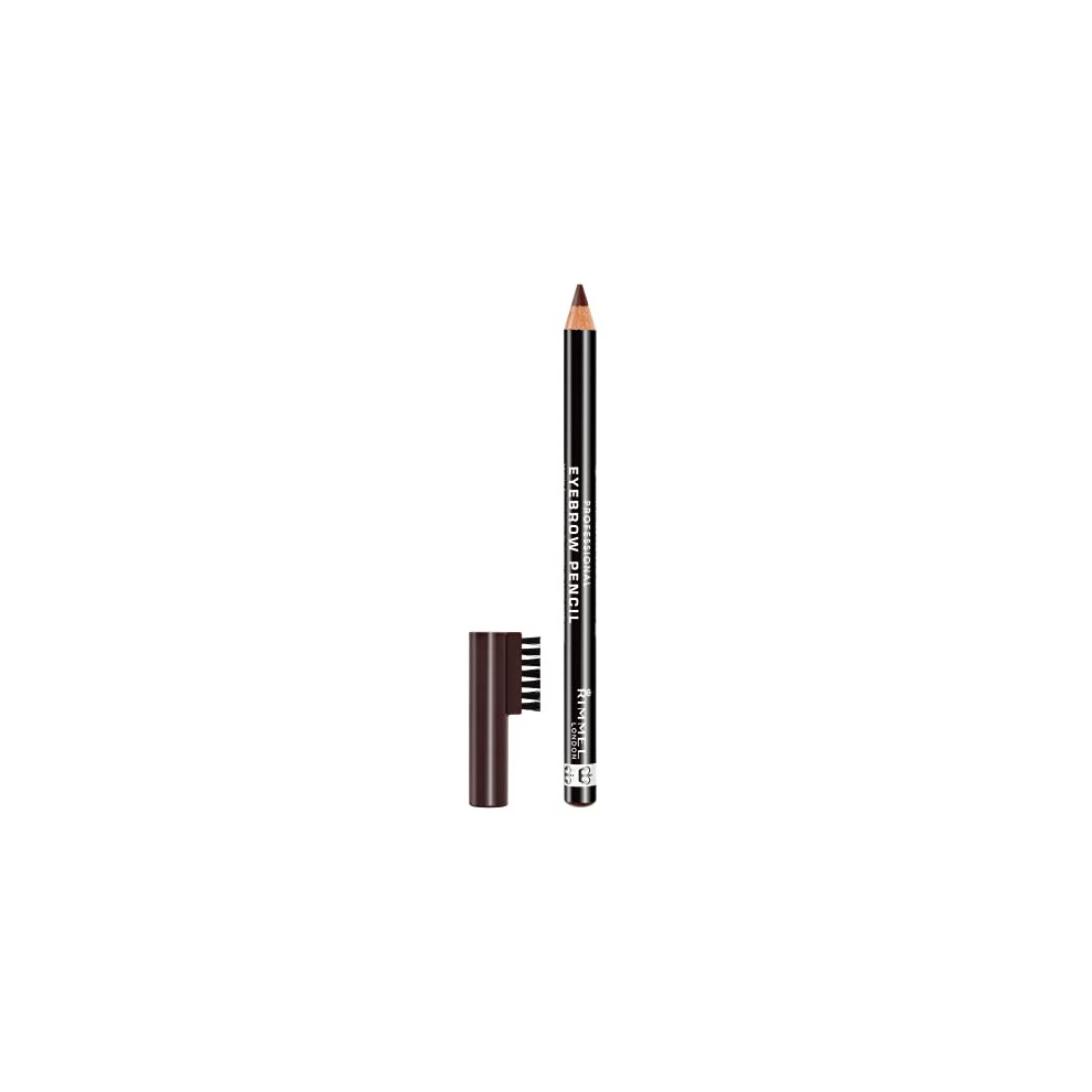 Rimmel London Professional Eyebrow Pencil, Dark Brown, 1.4g