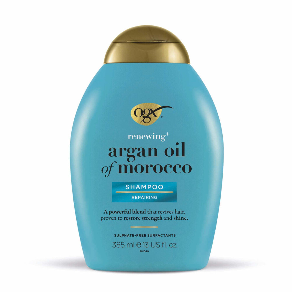 Ogx Argan Oil Of Morocco Sulfate Free Shampoo For Dry Hair, 385Ml (Pack Of 1)