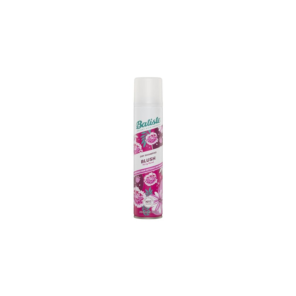 Batiste Dry Shampoo in Blush 200ml, Floral & Flirty Fragrance, No Rinse Spray to Refresh Hair in Between Washes (Packing May Vary)